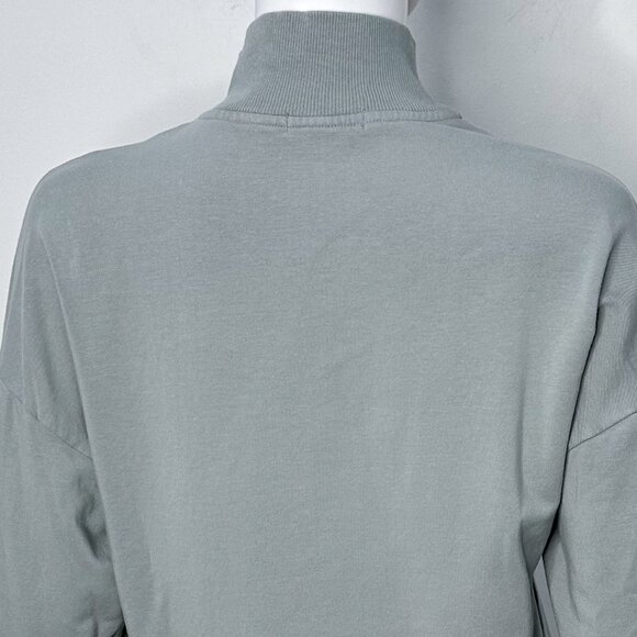 Barefoot Dreams MC Half Zip Long Sleeve Pullover Sweatshirt in Meadow Green Sz M - Picture 13 of 16